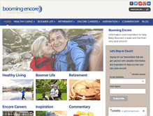Tablet Screenshot of boomingencore.com